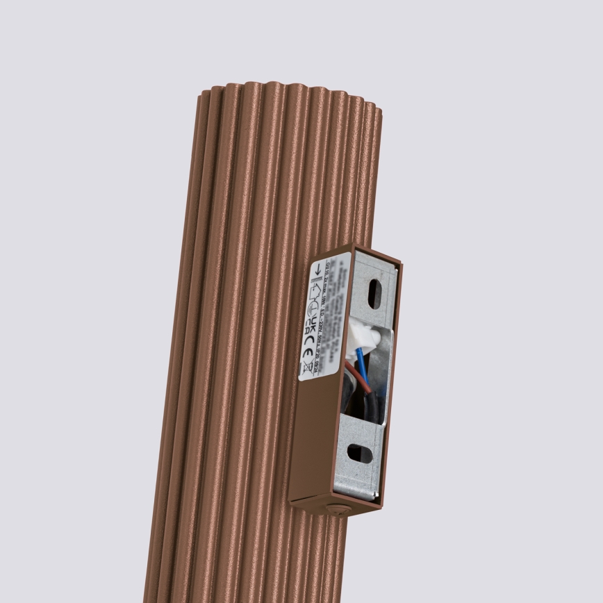 Brilagi - LED-seinävalaisin CRESTO 2xGU10/10W/230V 30 cm ruskea