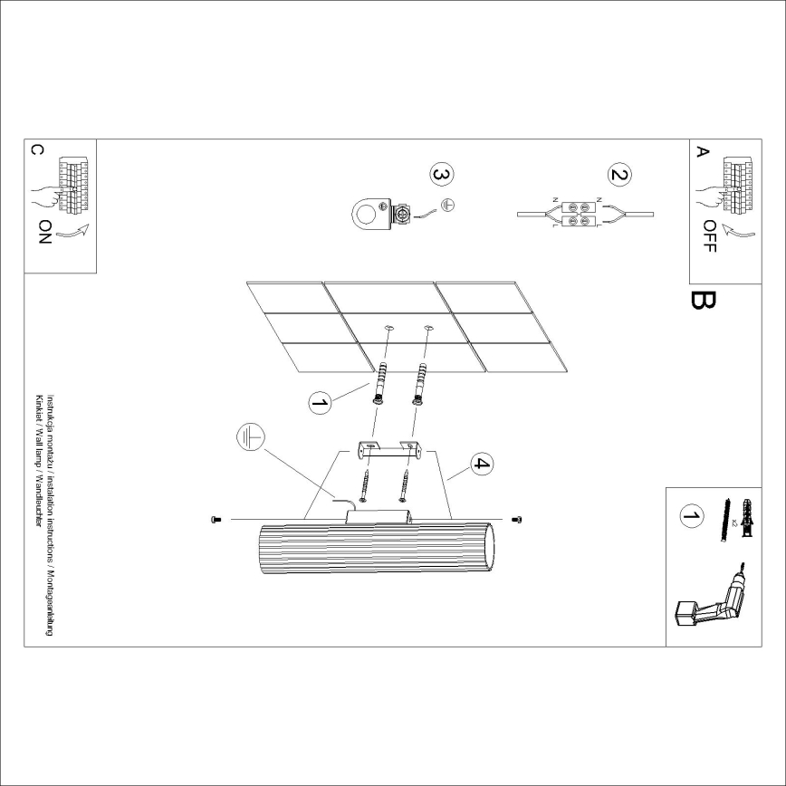 Brilagi - LED-seinävalaisin CRESTO 2xGU10/10W/230V 30 cm vihreä