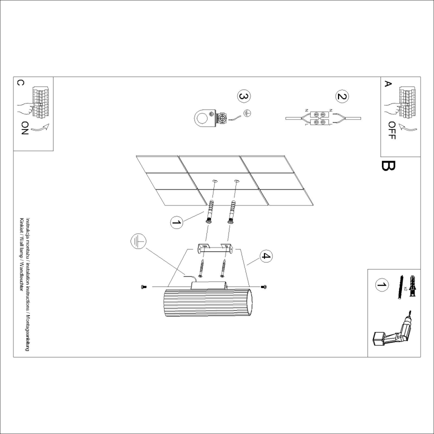 Brilagi - LED-seinävalaisin CRESTO 2× GU10 / 10 W / 230 V, 20 cm, ruskea