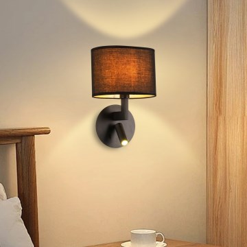 Brilagi - LED-seinävalaisin DAYA 1xE14/40W/230V + LED/3W musta