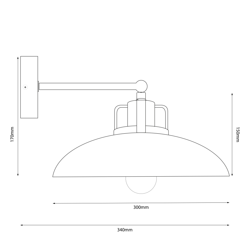Brilagi - LED Seinävalaisin FLAMENGO 1xE27/60W/230V beige