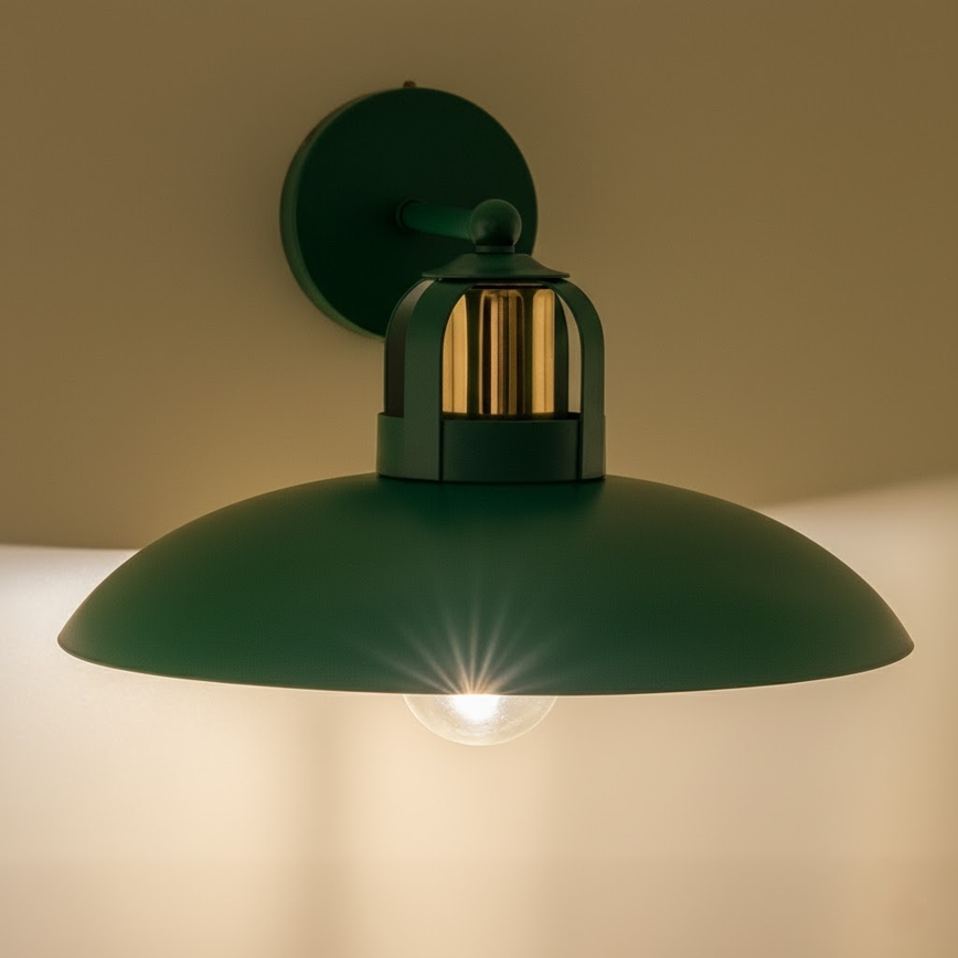 Brilagi - LED Seinävalaisin FLAMENGO 1xE27/60W/230V vihreä