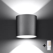 Brilagi -  LED-seinävalaisin FRIDA 1xG9/4W/230V harmaa