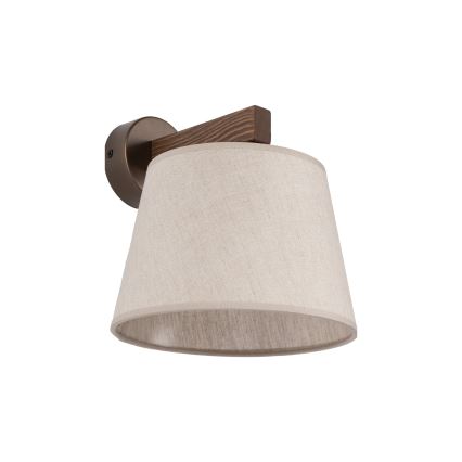 BRILAGI - LED-seinävalaisin LATTE 1xE27/15W/230V mänty/beige