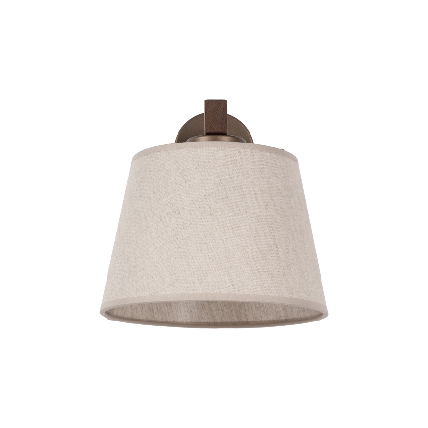 BRILAGI - LED-seinävalaisin LATTE 1xE27/15W/230V mänty/beige