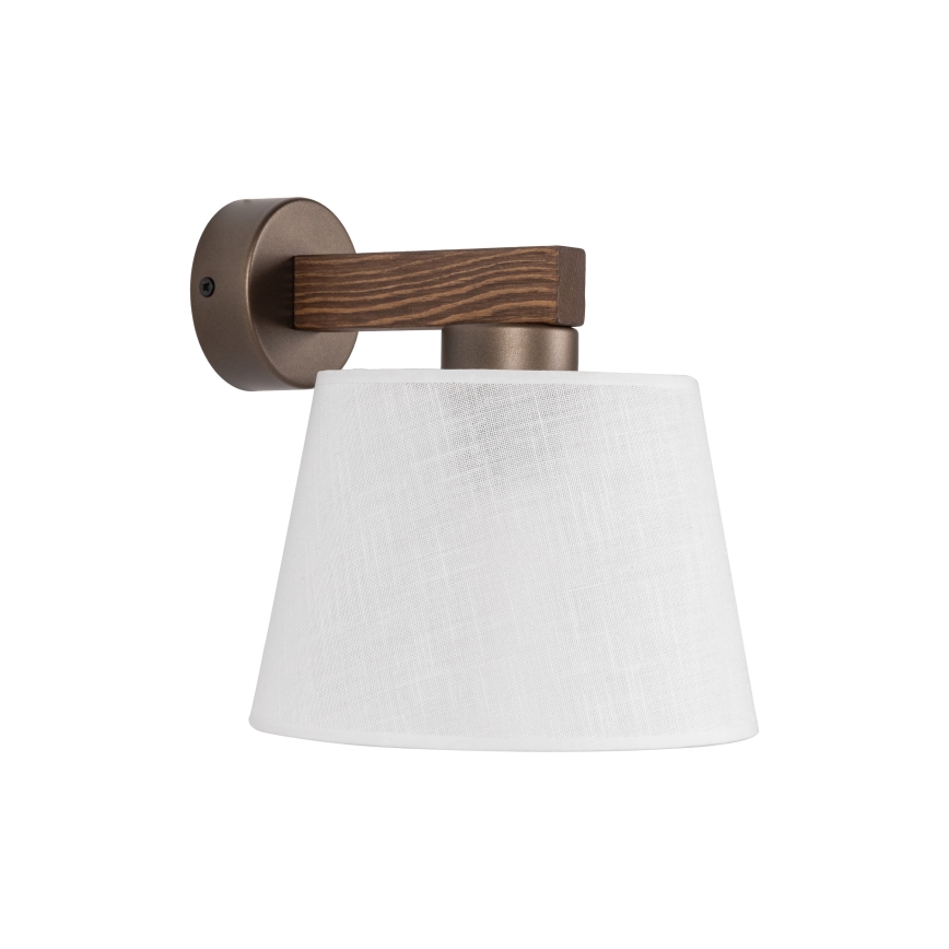 BRILAGI - LED-seinävalaisin LATTE 1xE27/15W/230V mänty/valkoinen