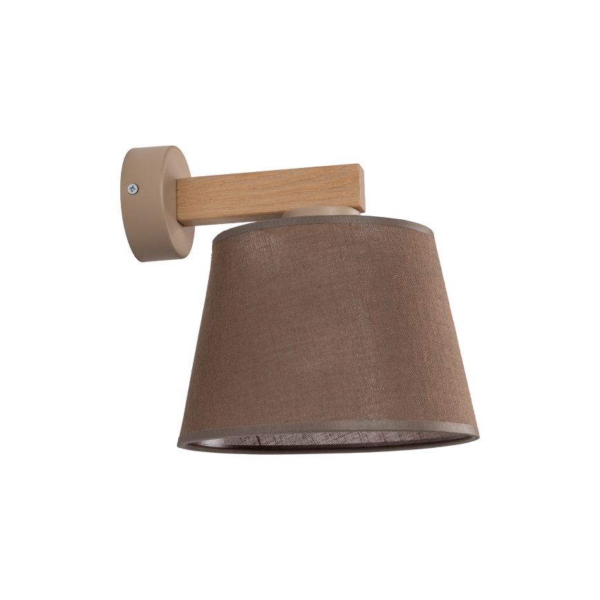 BRILAGI - LED-seinävalaisin LATTE SABIA 1xE27/15W/230V mänty/ruskea