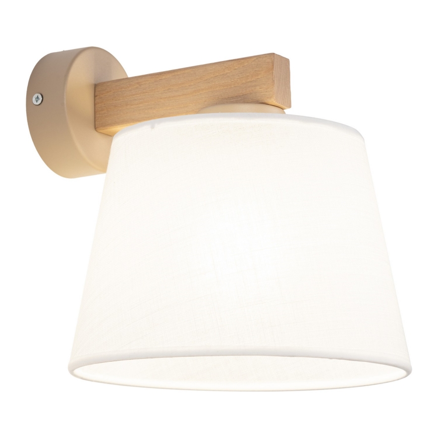 BRILAGI - LED-seinävalaisin LATTE SABIA 1xE27/15W/230V mänty/valkoinen