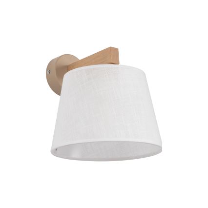 BRILAGI - LED-seinävalaisin LATTE SABIA 1xE27/15W/230V mänty/valkoinen