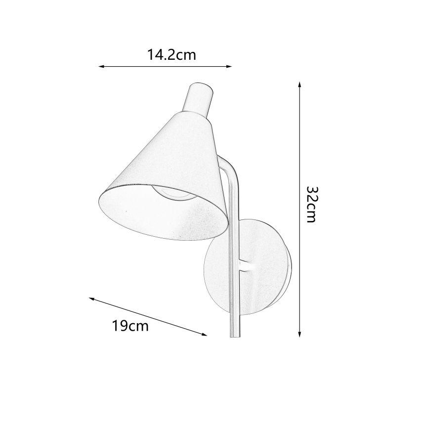 Brilagi - LED-seinävalaisin LUCERA LED/3W/230V keltainen