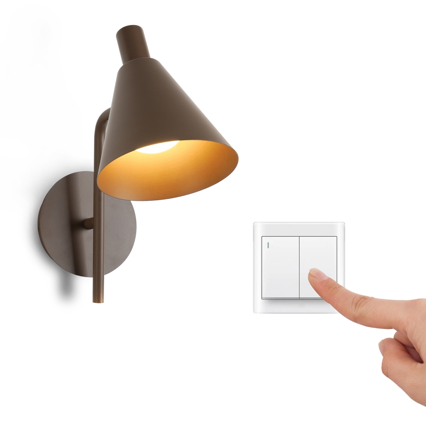 Brilagi - LED-seinävalaisin LUCERA LED/3W/230V ruskea