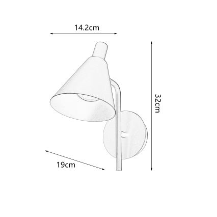 Brilagi - LED-seinävalaisin LUCERA LED/3W/230V ruskea