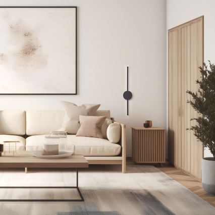 Brilagi - LED-seinävalaisin LUGO DUE LED/9W/230V musta