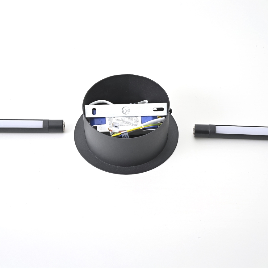 Brilagi - LED-seinävalaisin LUGO DUE LED/9W/230V musta