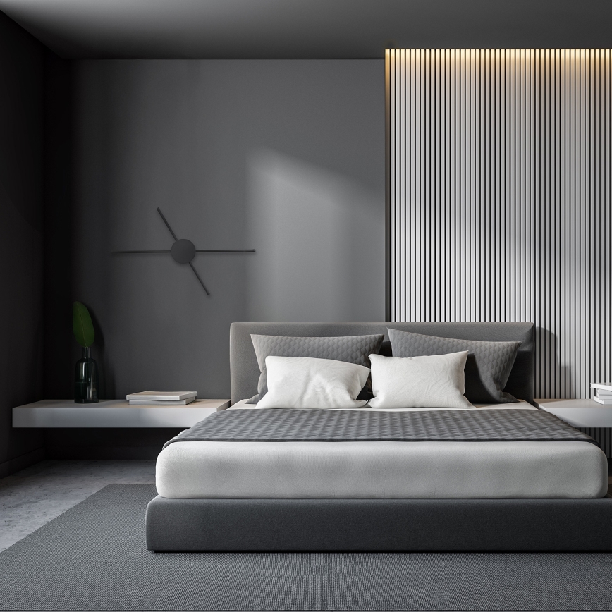 Brilagi - LED-seinävalaisin LUGO QUATTRO LED/16W/230V musta