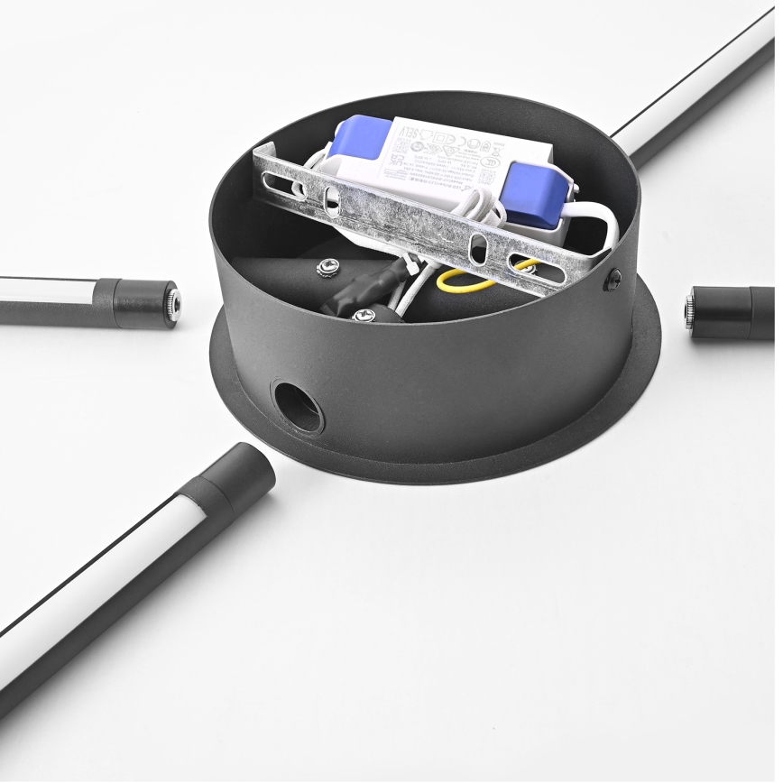 Brilagi - LED-seinävalaisin LUGO QUATTRO LED/16W/230V musta