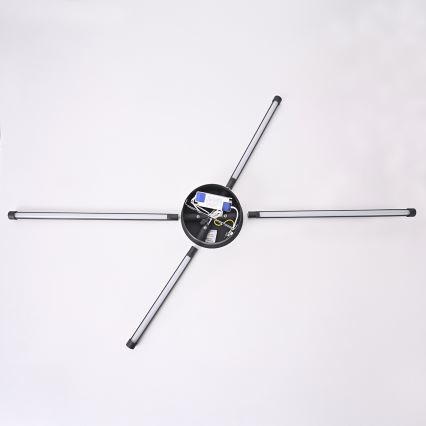 Brilagi - LED-seinävalaisin LUGO QUATTRO LED/16W/230V musta
