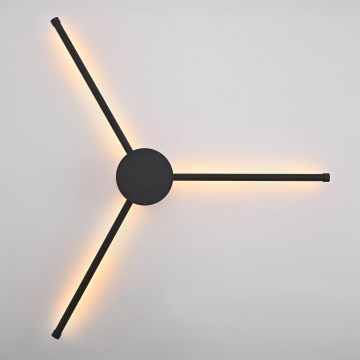 Brilagi - LED-seinävalaisin LUGO TRE LED/14W/230V musta