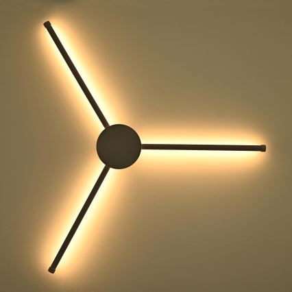 Brilagi - LED-seinävalaisin LUGO TRE LED/14W/230V musta