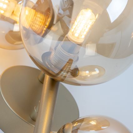 Brilagi - LED-seinävalaisin MILLA 3xG9/3W/230V kulta