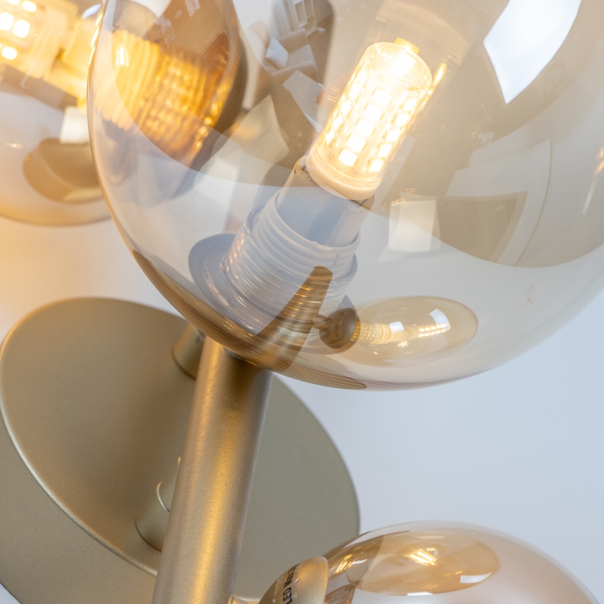 Brilagi - LED-seinävalaisin MILLA 3xG9/3W/230V kulta
