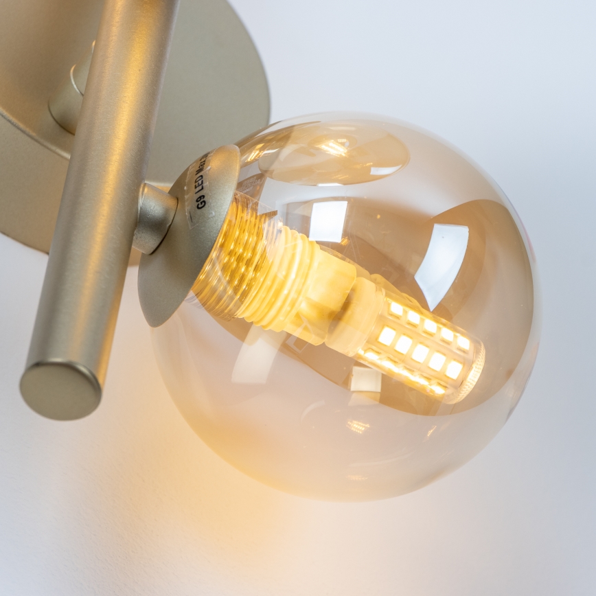 Brilagi - LED-seinävalaisin MILLA 3xG9/3W/230V kulta