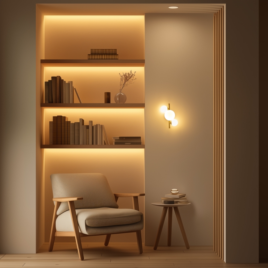 Brilagi - LED-seinävalaisin MILLA 3xG9/3W/230V kulta/valkoinen