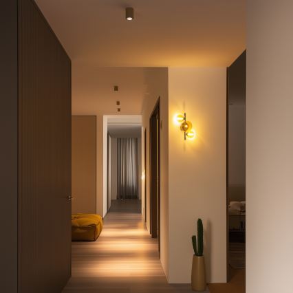 Brilagi - LED-seinävalaisin MILLA 3xG9/3W/230V musta kromi/kulta