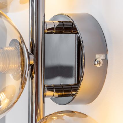 Brilagi - LED-seinävalaisin MILLA 3xG9/3W/230V musta kromi/kulta