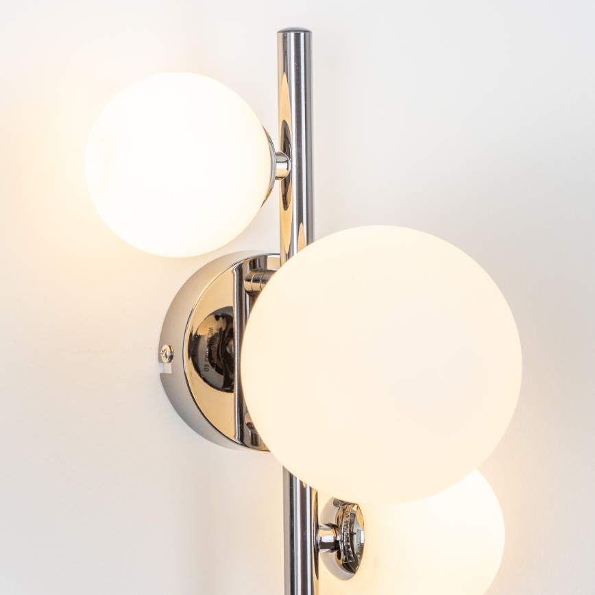 Brilagi - LED-seinävalaisin MILLA 3xG9/3W/230V musta kromi/valkoinen