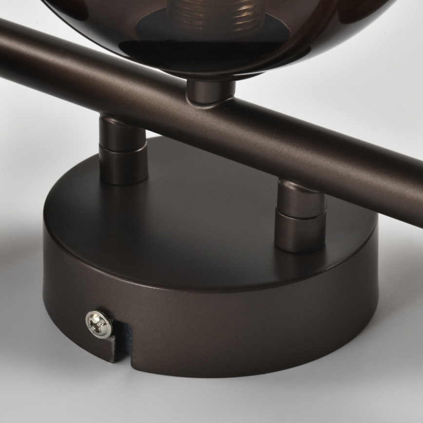 Brilagi - LED-seinävalaisin MILLA 3xG9/3W/230V ruskea/savunruskea