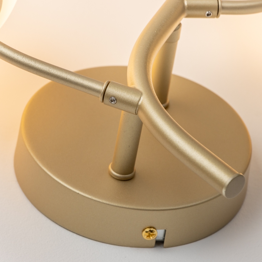 Brilagi - LED-seinävalaisin MISTEL 3xG9/3W/230V kulta/valkoinen