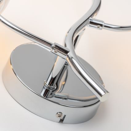 Brilagi - LED-seinävalaisin MISTEL 3xG9/3W/230V musta kromi/savunvärinen