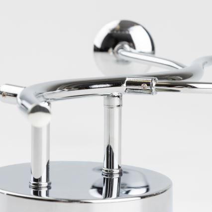 Brilagi - LED-seinävalaisin MISTEL 3xG9/3W/230V musta kromi/savunvärinen