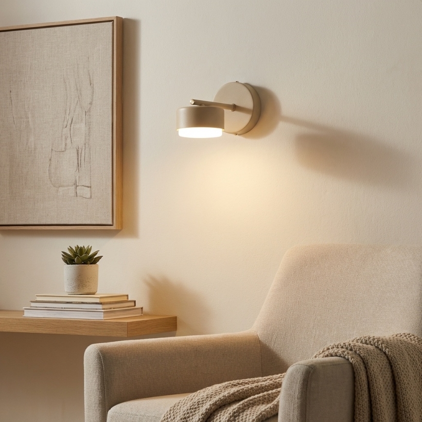 Brilagi - LED-seinävalaisin MONO 1xGX53/13W/230V beige