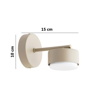 Brilagi - LED-seinävalaisin MONO 1xGX53/13W/230V beige