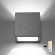 Brilagi -  LED-seinävalaisin MURO 1xG9/3,5W/230V betoni