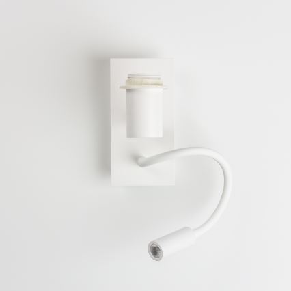 Brilagi - LED Joustava seinävalaisin NUBILA 1xE27/25W/230V + LED/3W valkoinen/punainen