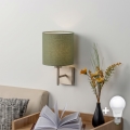 BRILAGI - LED-seinävalaisin NUBILA 1xE27/60W/230V mattakromi/vihreä