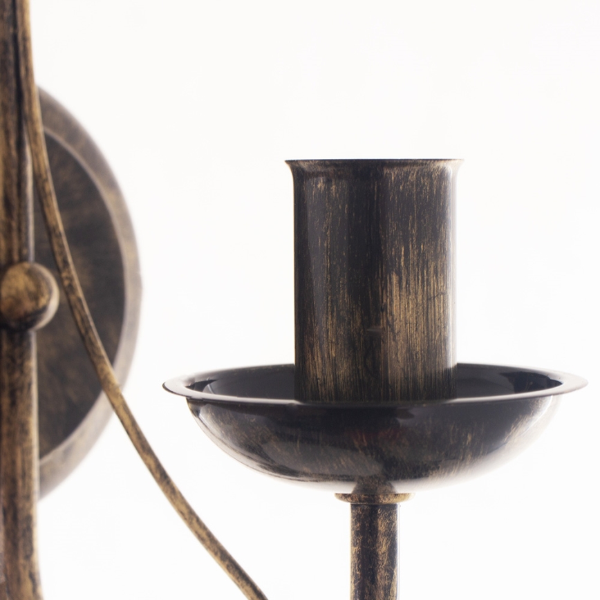 Brilagi - LED-seinävalaisin STEFANO 1xE14/40W/230V musta patina