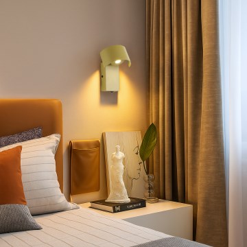 Brilagi - LED-seinävalaisin VASTO LED/3W/230V keltainen