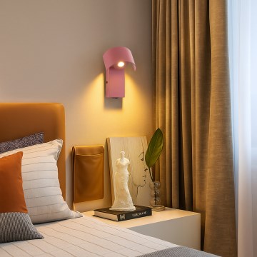 Brilagi - LED-seinävalaisin VASTO LED/3W/230V punainen viininpunainen