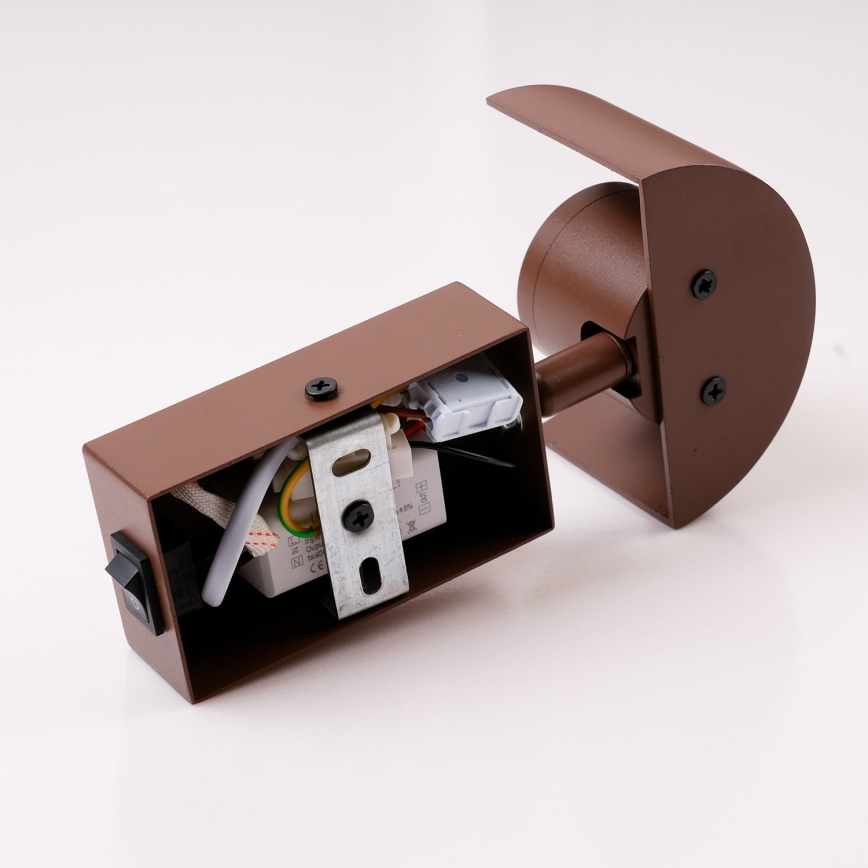 Brilagi - LED-seinävalaisin VASTO LED/3W/230V ruskea