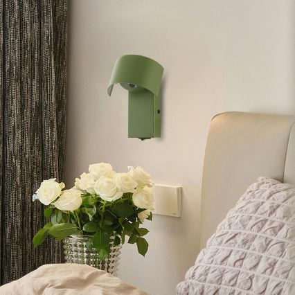 Brilagi - LED-seinävalaisin VASTO LED/3W/230V vihreä