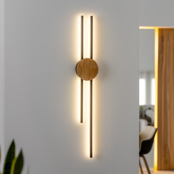 Brilagi - LED-seinävalaisin WOODY COLLINE LED/15W/230V 80 cm tammi