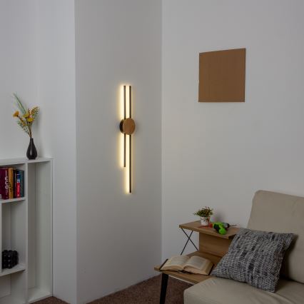 Brilagi - LED-seinävalaisin WOODY COLLINE LED/15W/230V 80 cm tammi