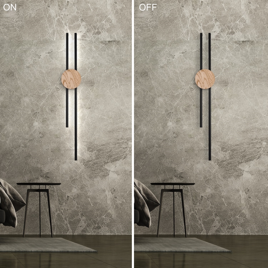 Brilagi - LED-seinävalaisin WOODY COLLINE LED/15W/230V 80 cm tammi