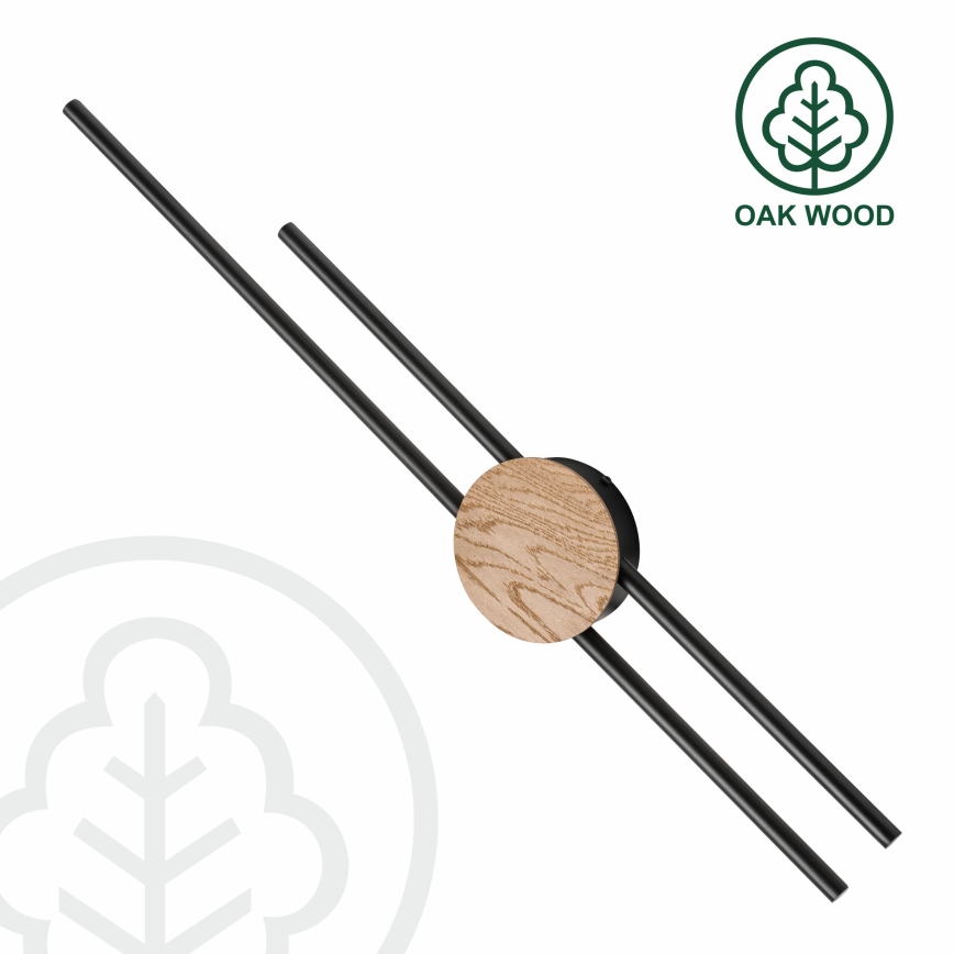 Brilagi - LED-seinävalaisin WOODY COLLINE LED/15W/230V 80 cm tammi