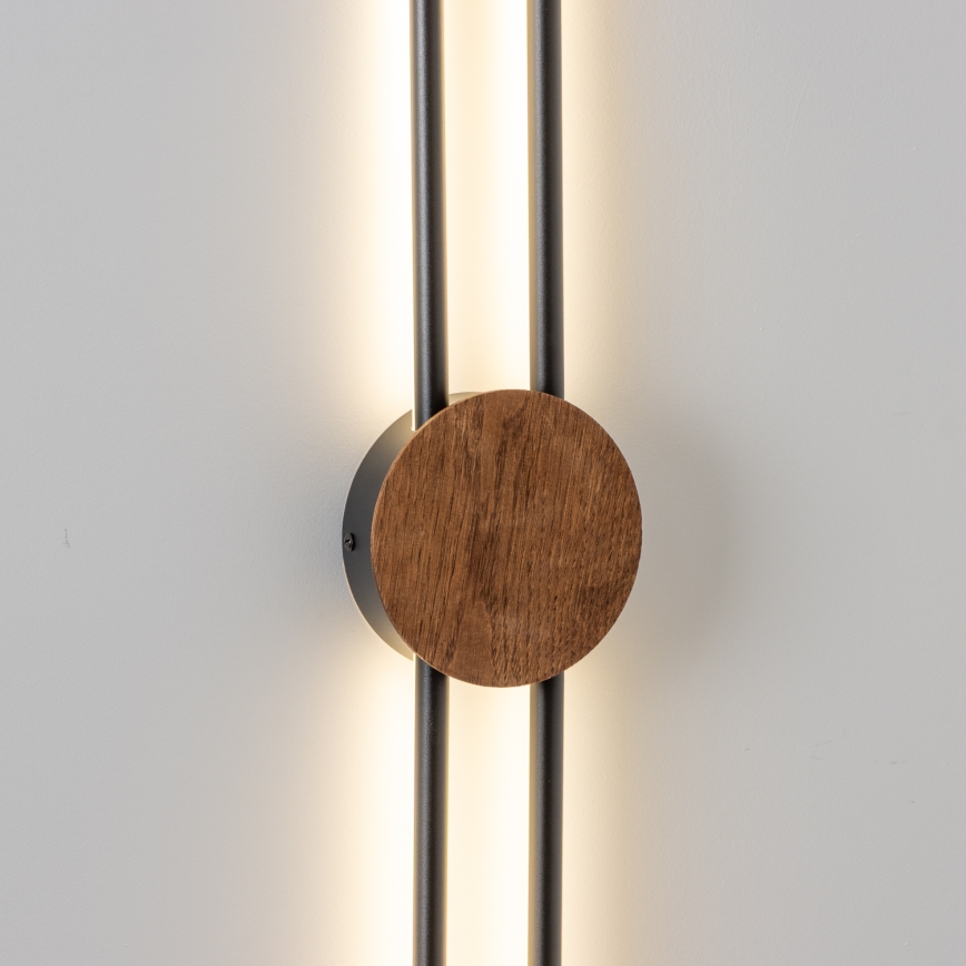 Brilagi - LED-seinävalaisin WOODY COLLINE LED/15W/230V 80 cm tammi kirsikka