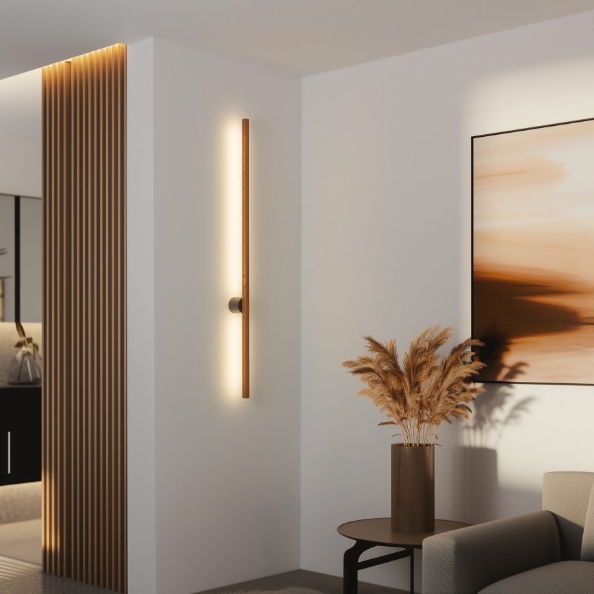 Brilagi - LED-seinävalaisin WOODY LINE LED/12W/230V 120 cm tammi kirsikka